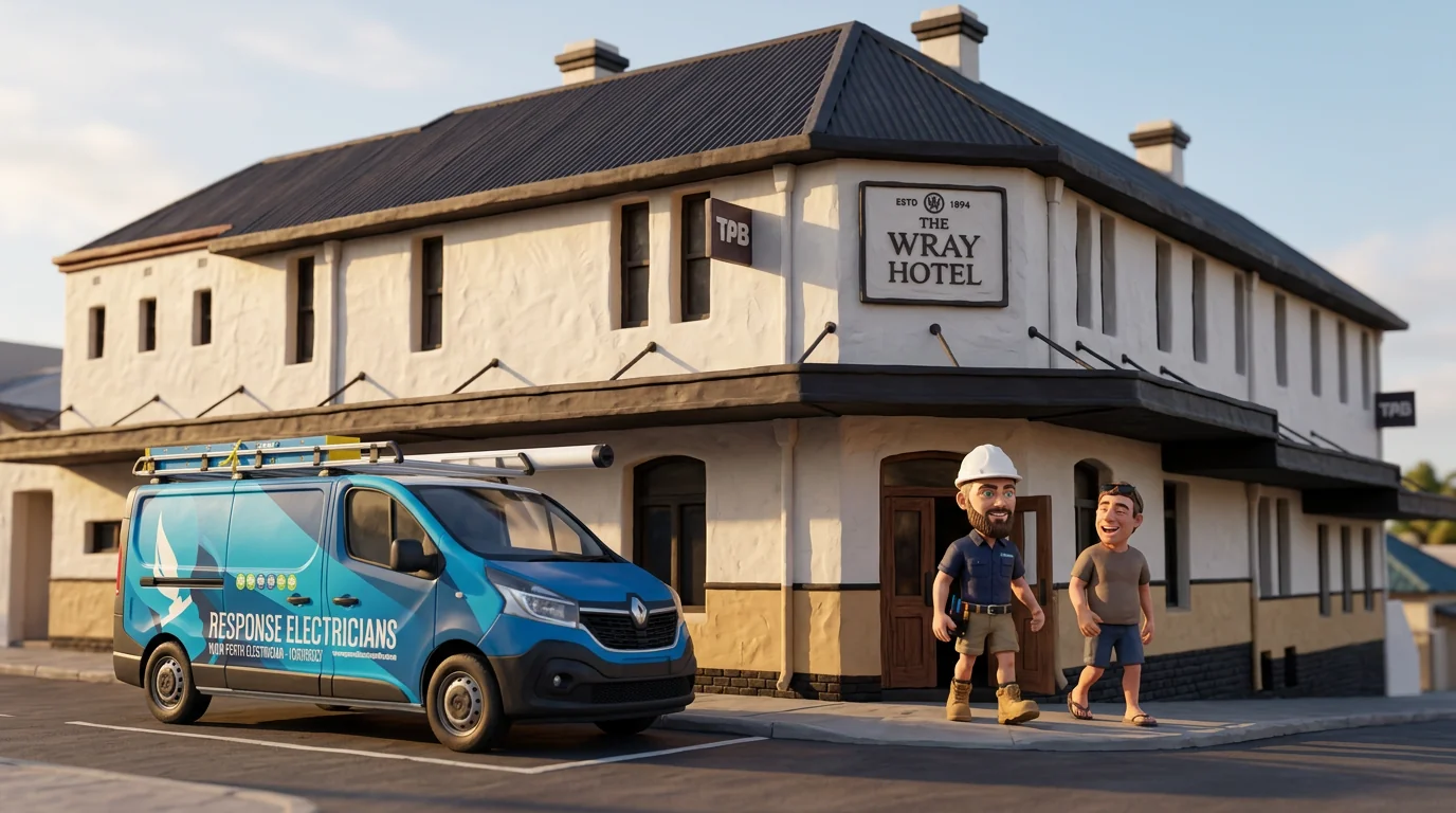 Claymation-style Response Electricians tradesperson at Beaconsfield, Western Australia