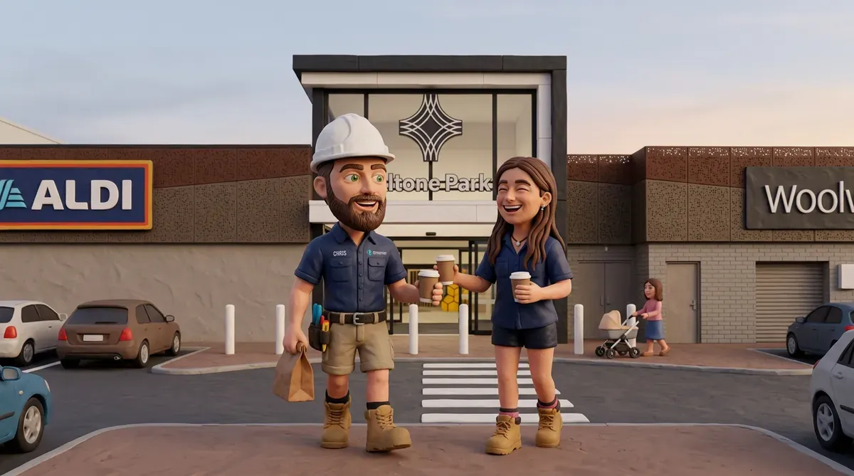 Claymation-style Response Electricians tradesperson at Beechboro, Western Australia