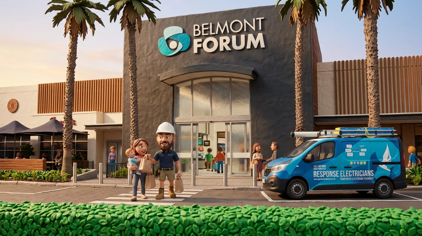 Claymation-style Response Electricians tradesperson at Belmont, Western Australia