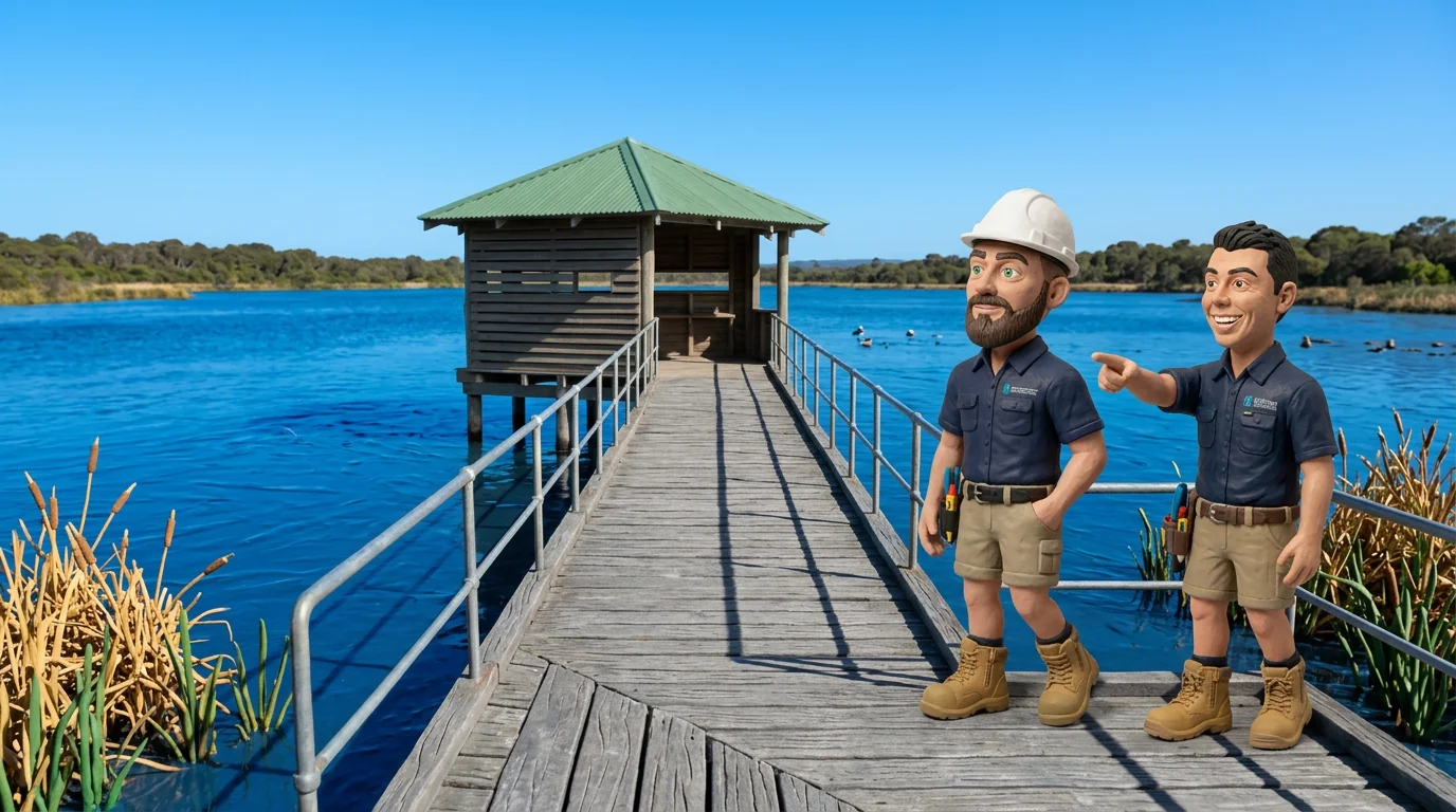 Claymation-style Response Electricians tradesperson at Bibra Lake, Western Australia