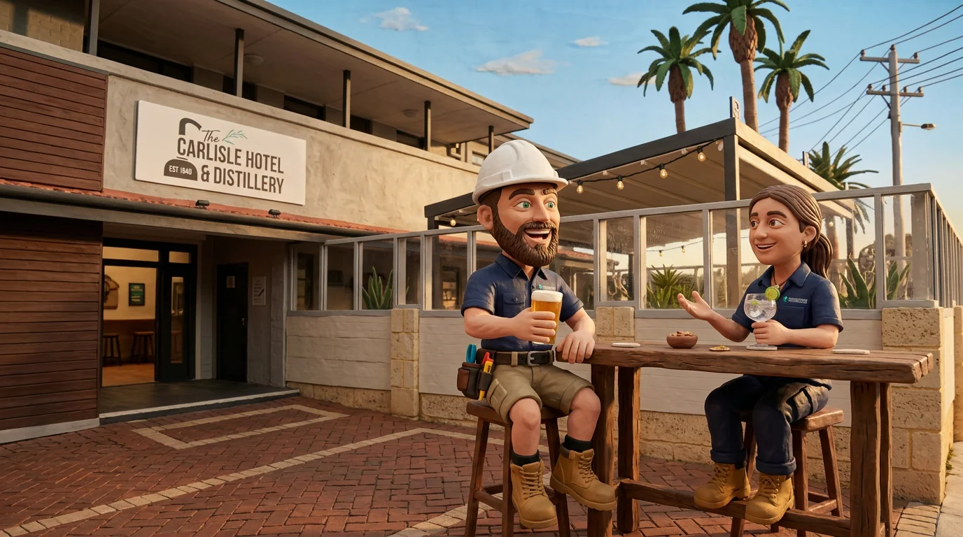 Claymation-style Response Electricians tradesperson at Carlisle, Western Australia