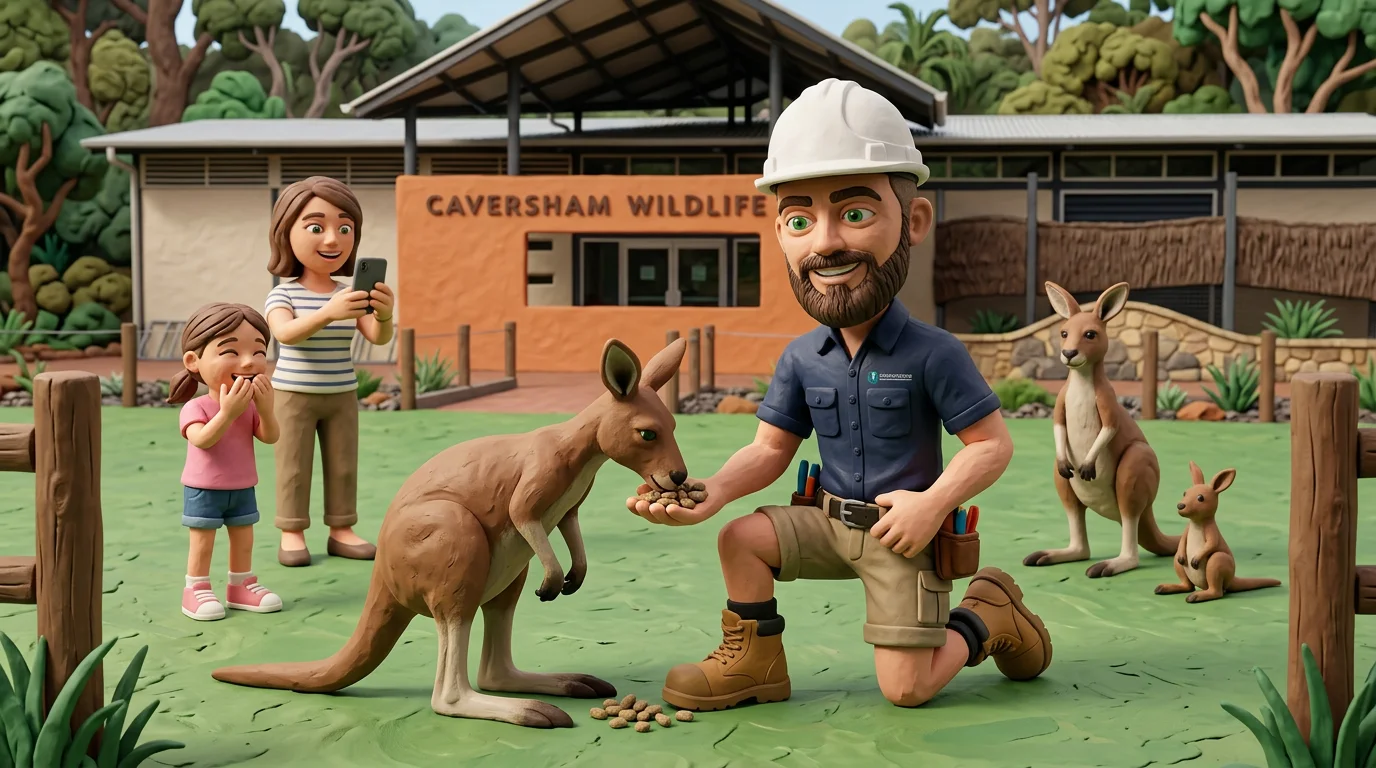 Claymation-style Response Electricians tradesperson at Caversham, Western Australia