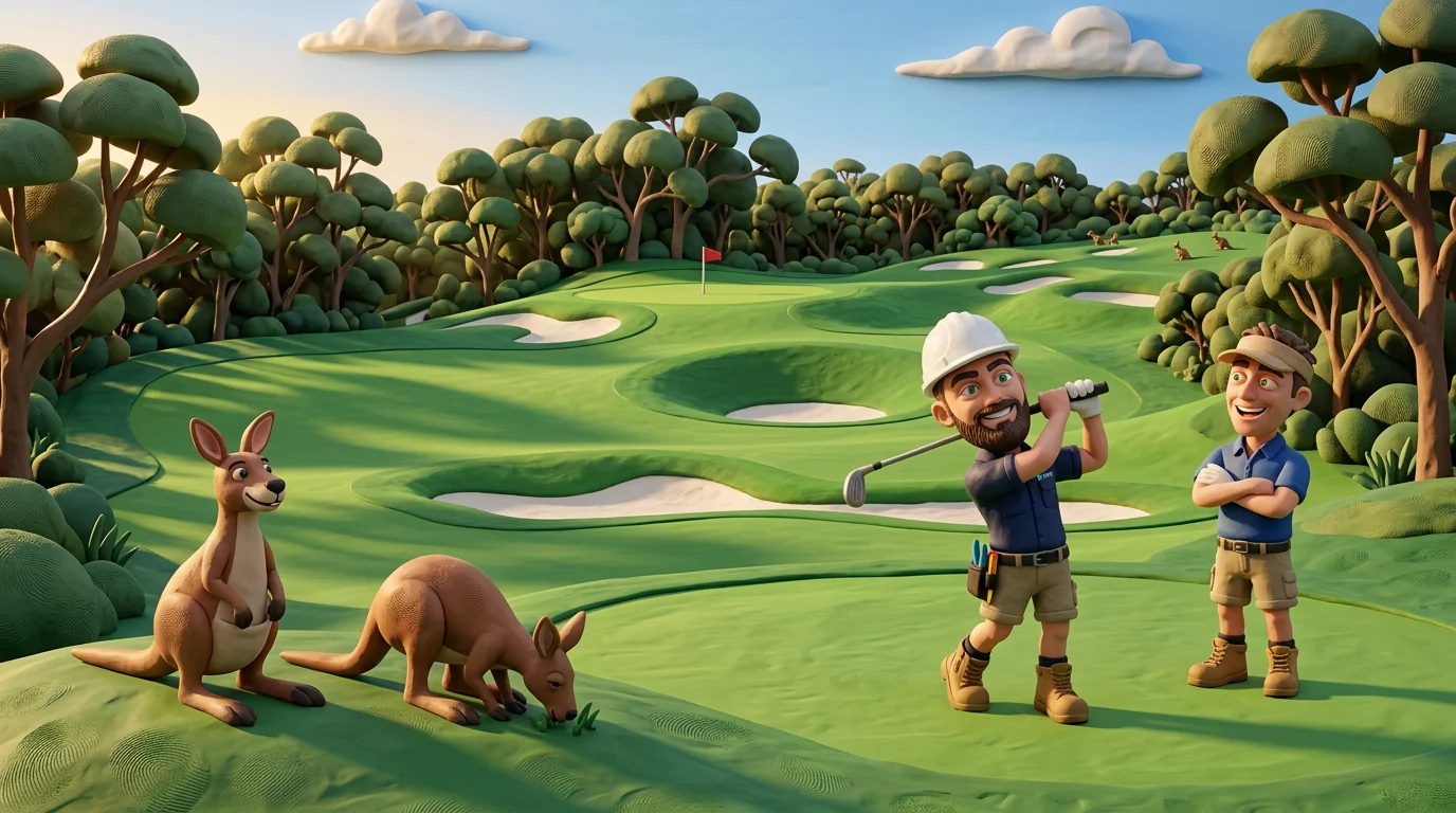 Claymation-style Response Electricians tradesperson representing local electrical services in Connolly, Western Australia