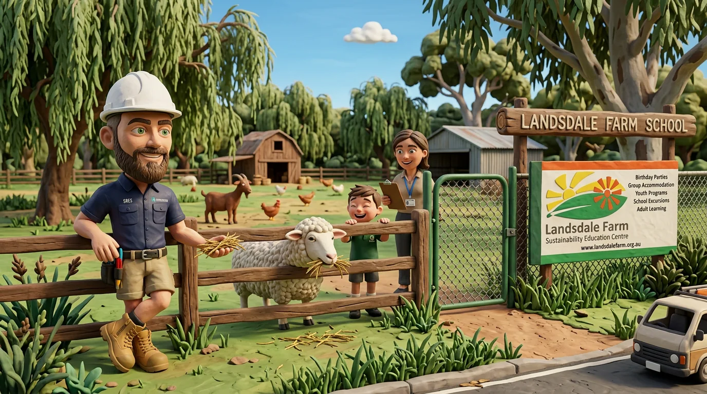 Claymation-style Response Electricians tradesperson at Darch, Western Australia