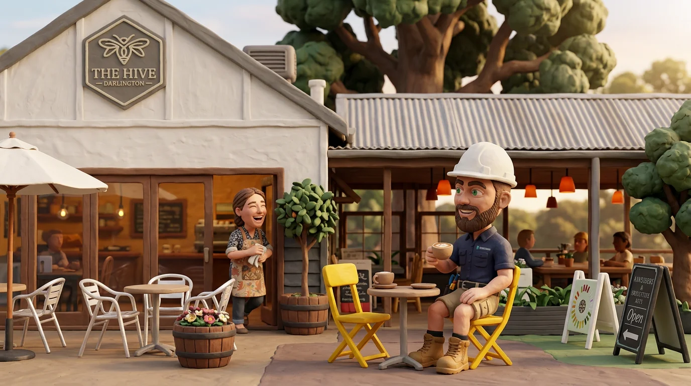 Claymation-style Response Electricians tradesperson at Darlington, Western Australia