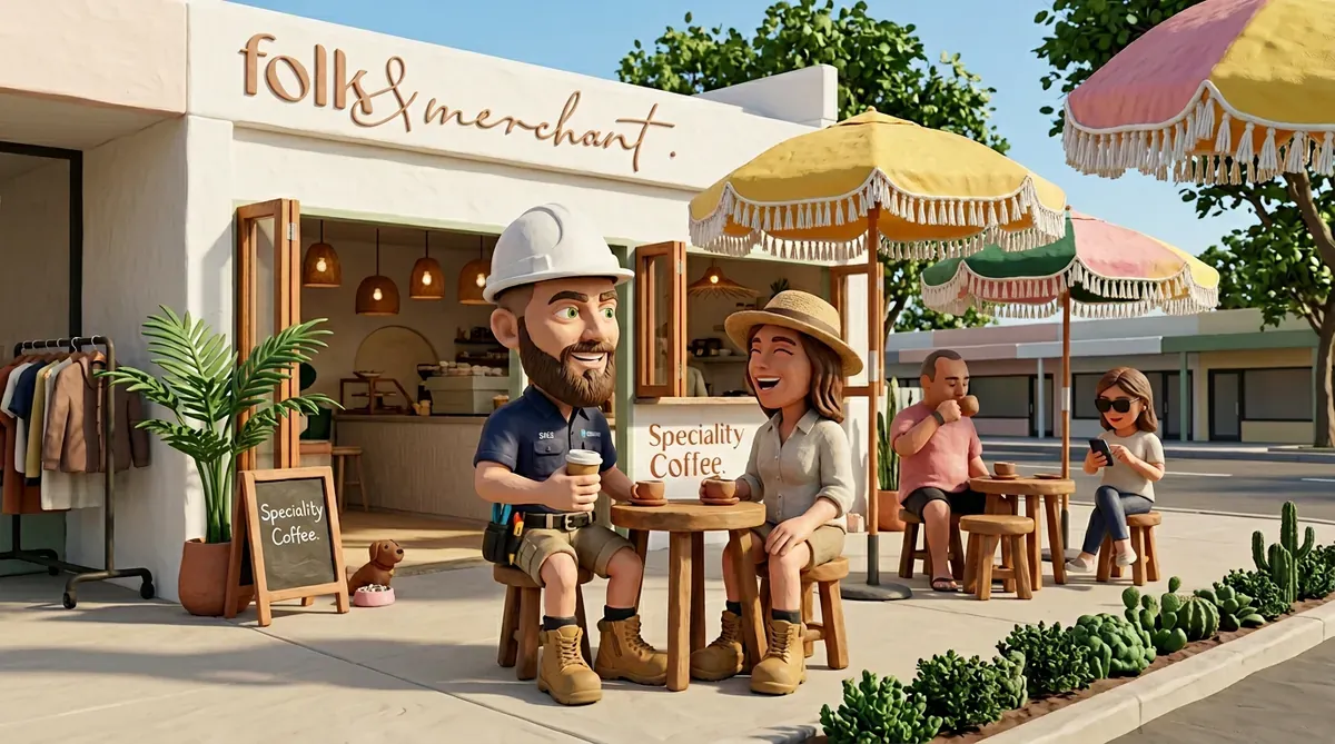 Claymation-style Response Electricians tradesperson at Doubleview, Western Australia