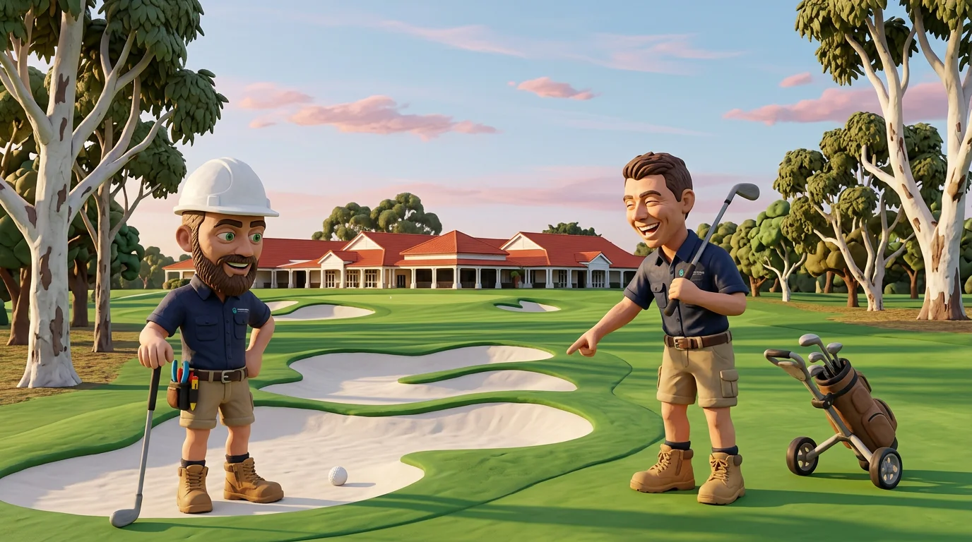 Claymation-style Response Electricians tradesperson at Embleton, Western Australia