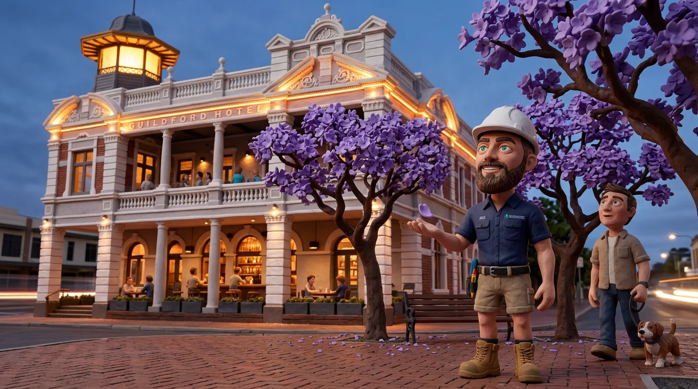 Claymation-style Response Electricians tradesperson at Guildford, Western Australia