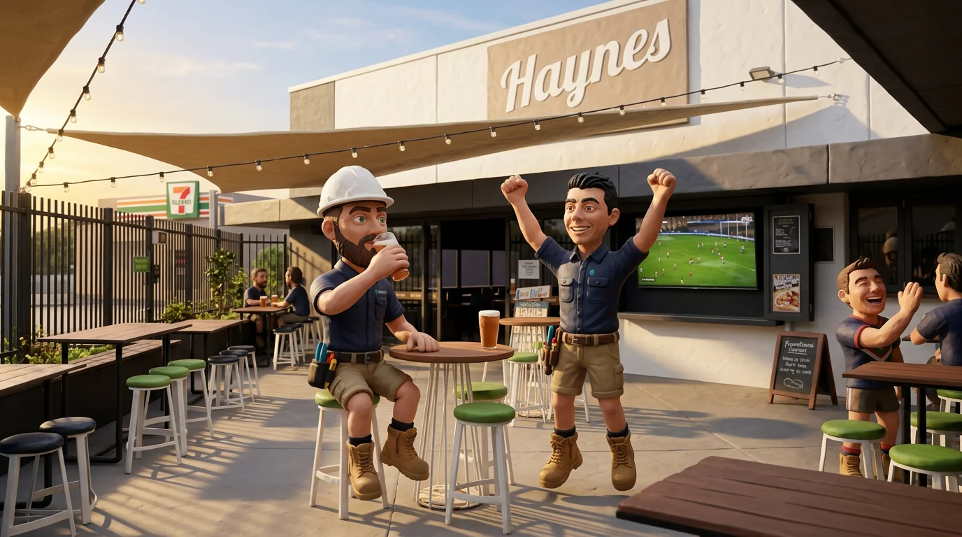 Claymation-style Response Electricians tradesperson at Haynes, Western Australia