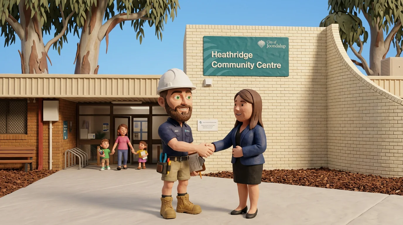 Claymation-style Response Electricians tradesperson at Heathridge, Western Australia