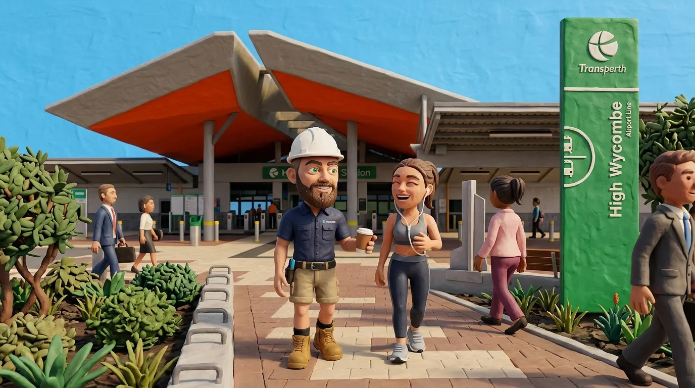 Claymation-style Response Electricians tradesperson at High Wycombe, Western Australia