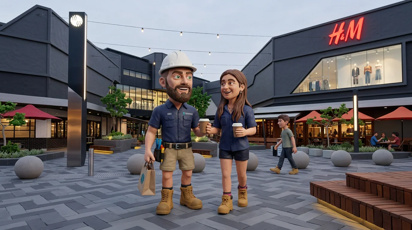 Claymation-style Response Electricians tradesperson at Joondalup, Western Australia