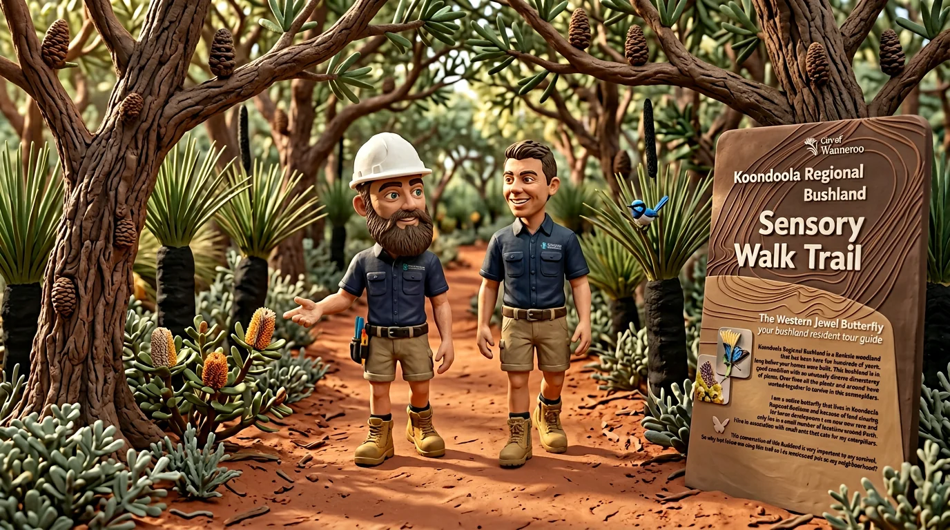 Claymation-style Response Electricians tradesperson at Koondoola, Western Australia
