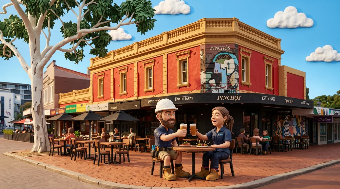 Claymation-style Response Electricians tradesperson at Leederville, Western Australia