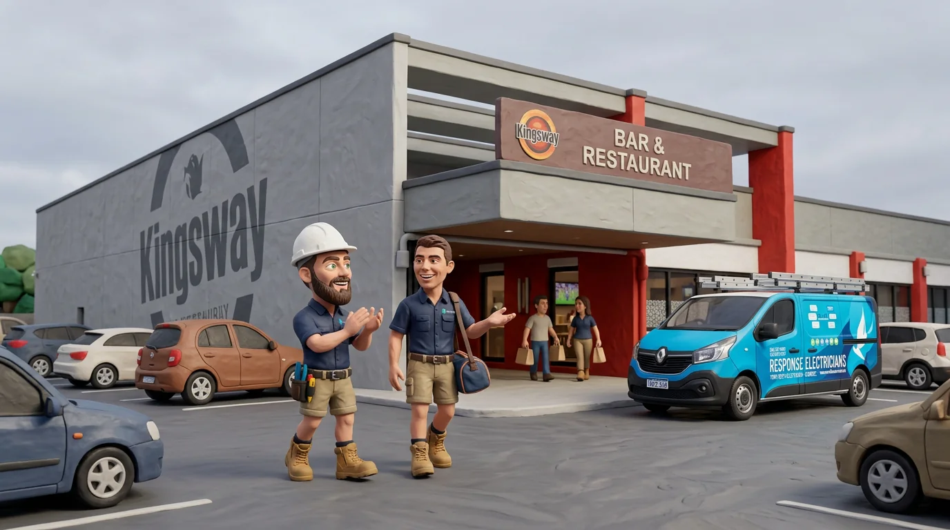 Claymation-style Response Electricians tradesperson at Madeley, Western Australia