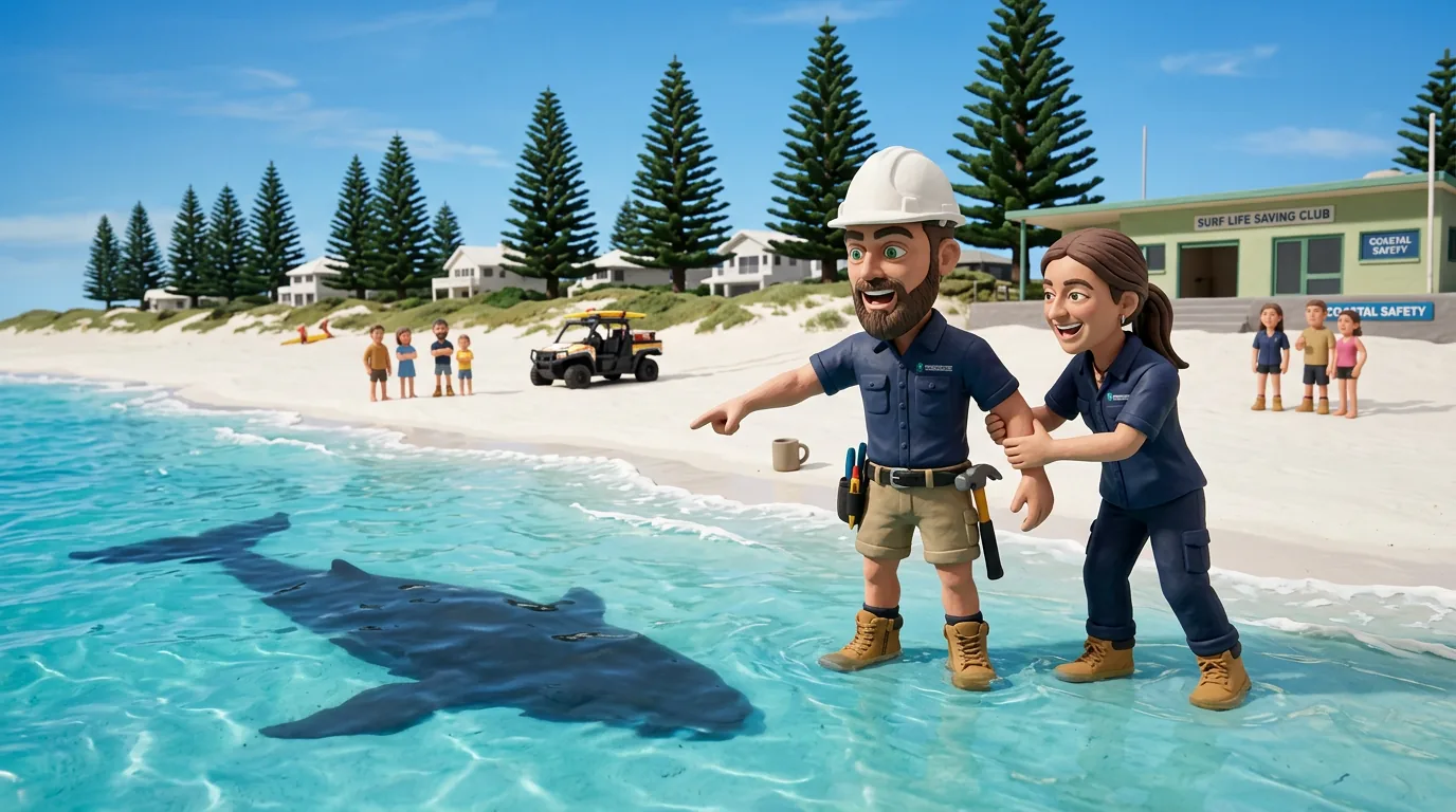 Claymation-style Response Electricians tradesperson at Mullaloo, Western Australia