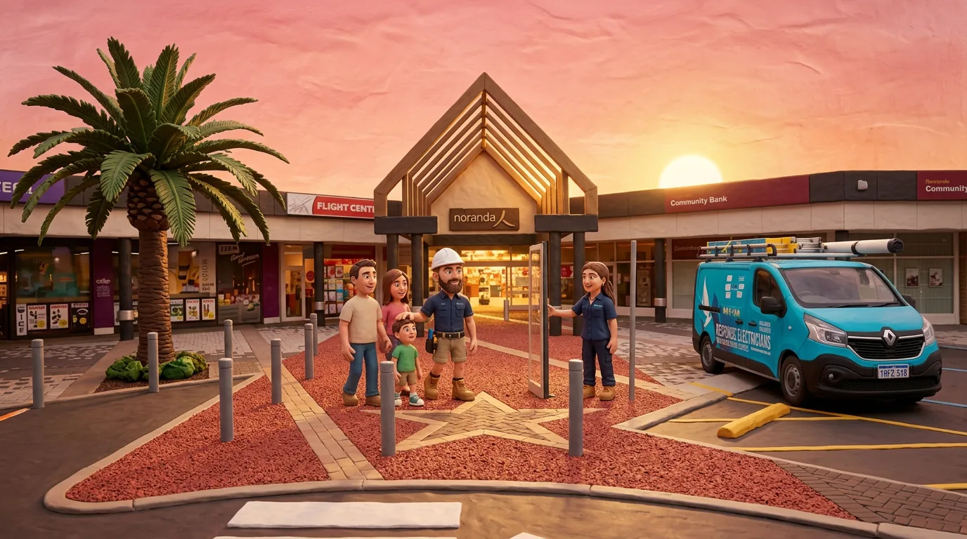 Claymation-style Response Electricians tradesperson at Noranda, Western Australia