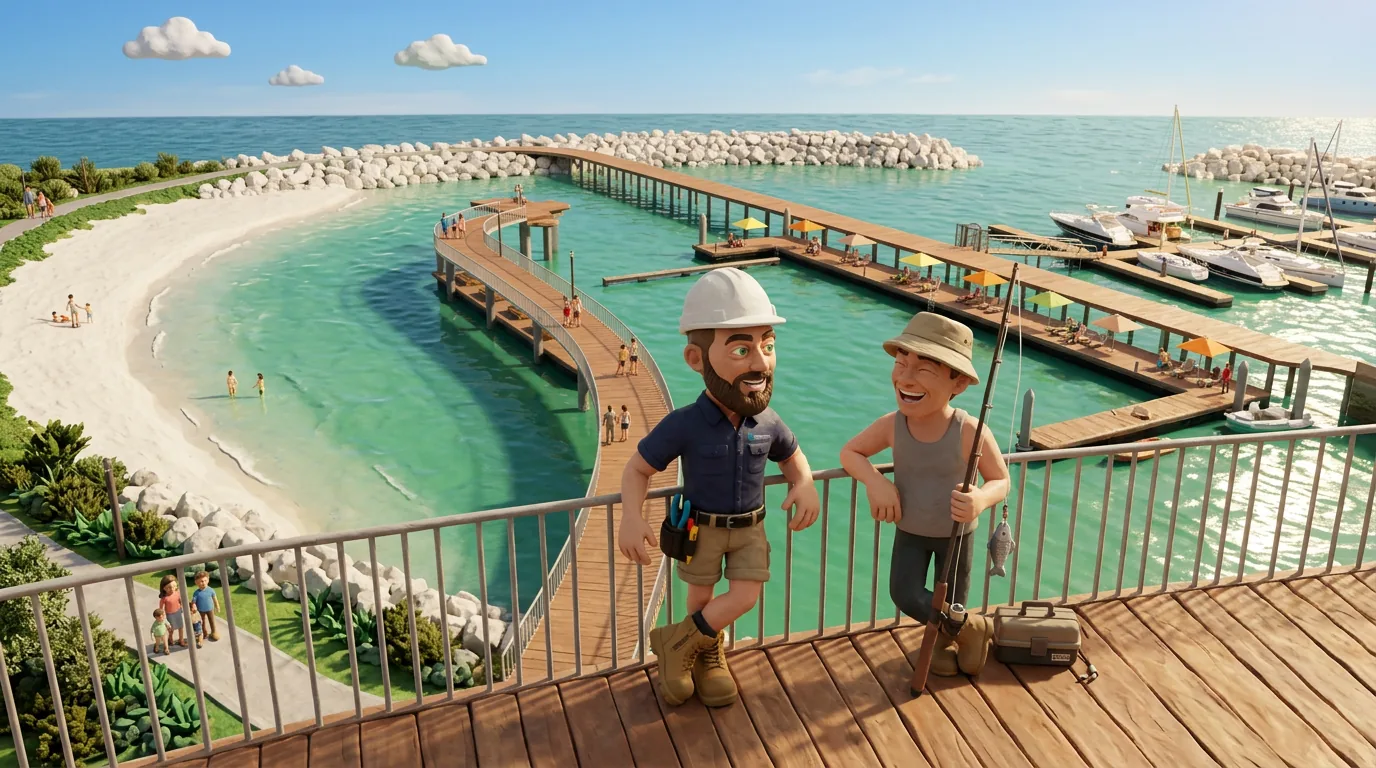 Claymation-style Response Electricians tradesperson at Ocean Reef, Western Australia