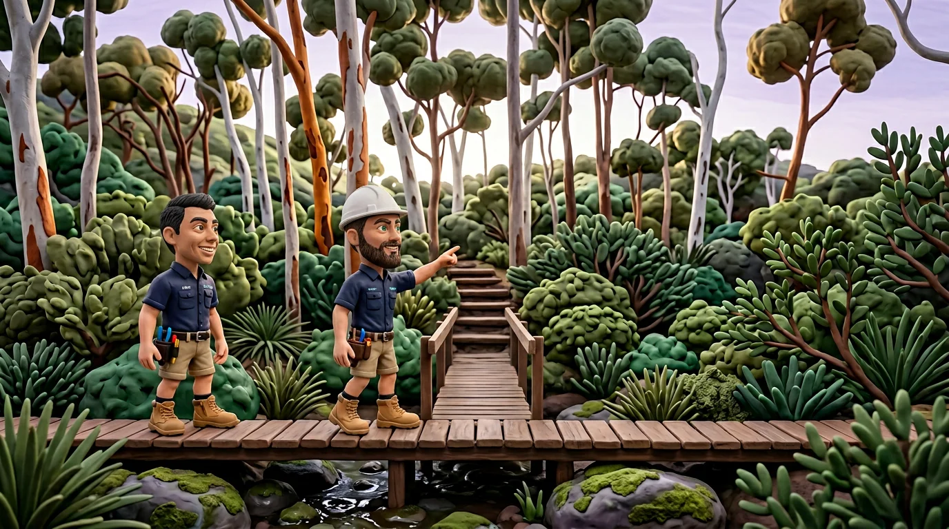 Claymation-style Response Electricians tradesperson at Orange Grove, Western Australia