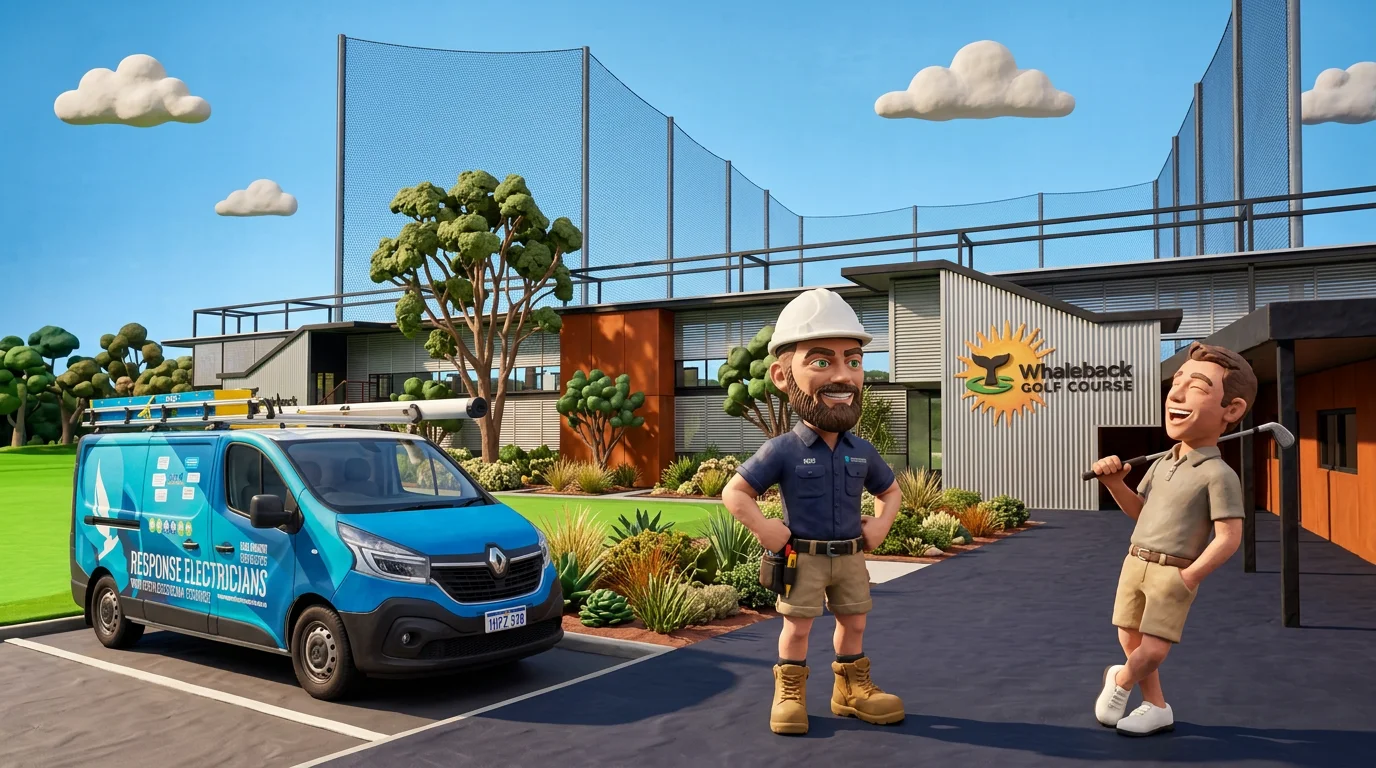 Claymation-style Response Electricians tradesperson at Parkwood, Western Australia