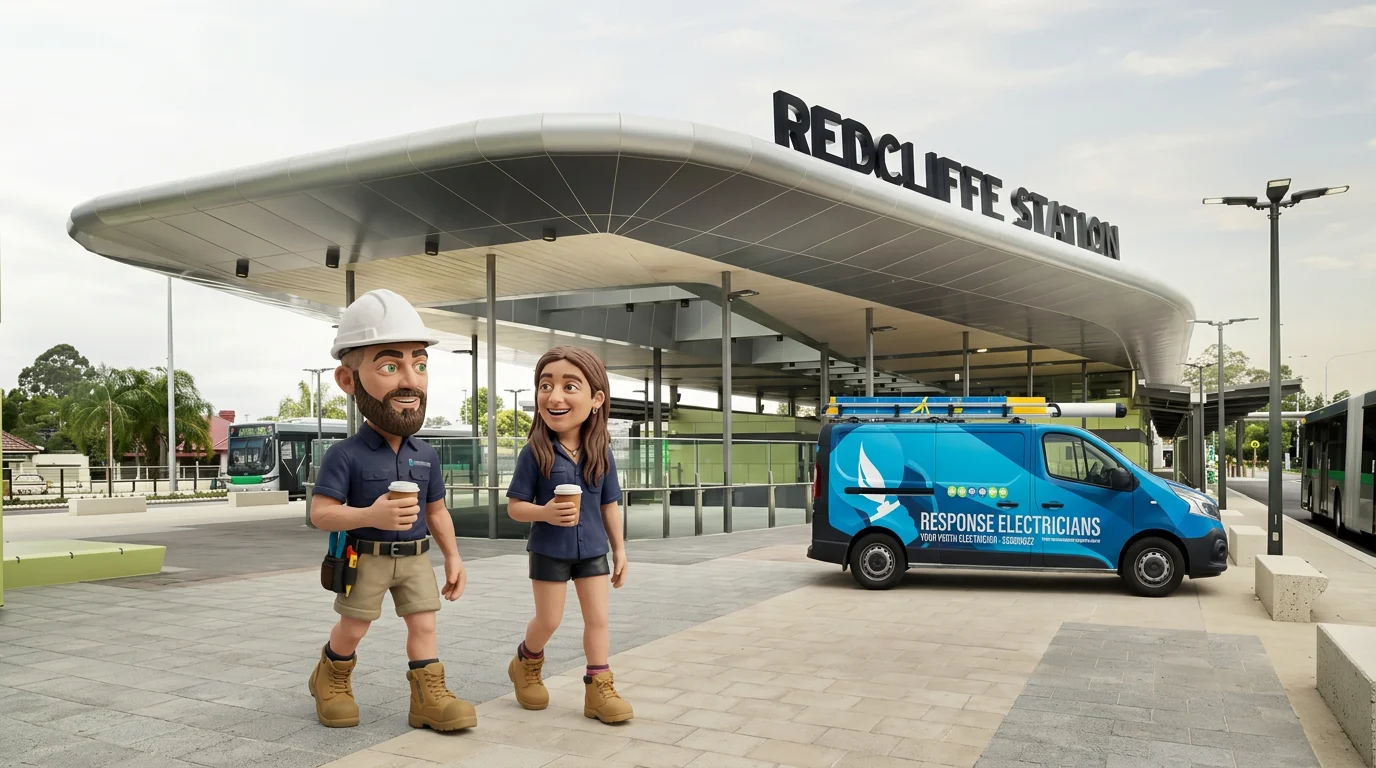 Claymation-style Response Electricians tradesperson at Redcliffe, Western Australia