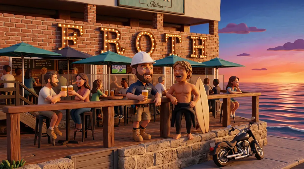 Claymation-style Response Electricians tradesperson at Trigg, Western Australia