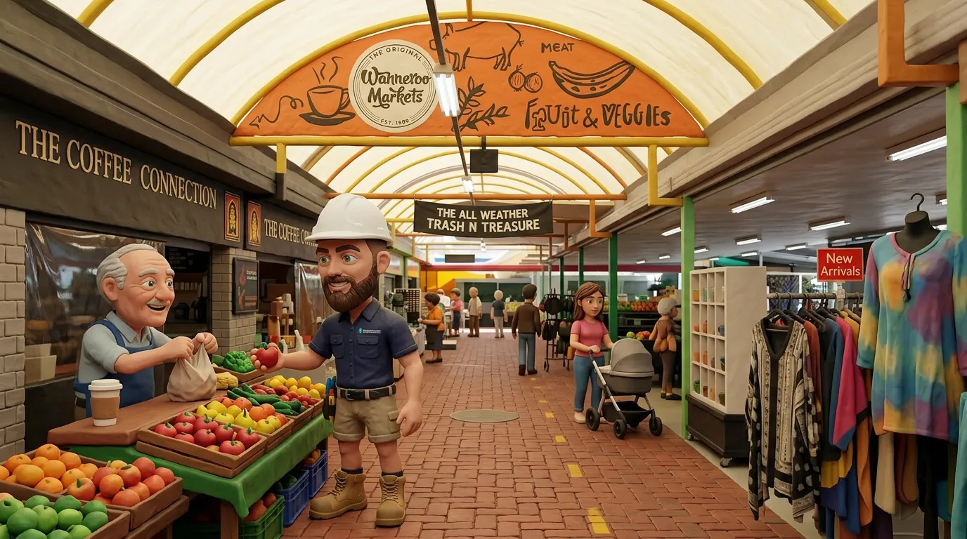 Claymation-style Response Electricians tradesperson representing local electrical services in Wanneroo, Western Australia