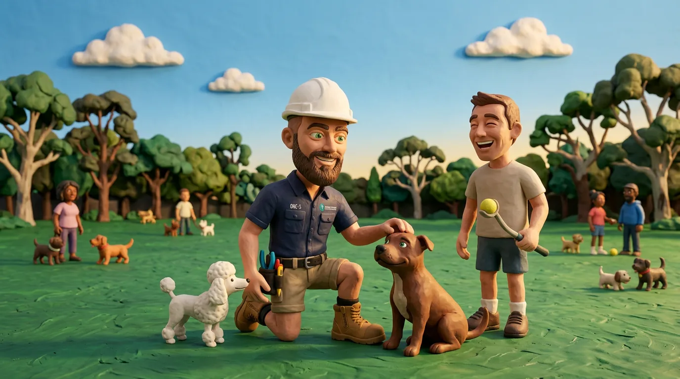 Claymation-style Response Electricians tradesperson at Yokine, Western Australia
